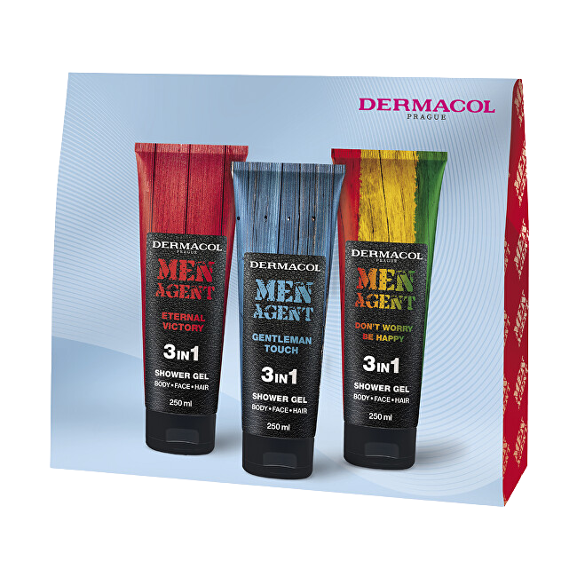 DERMACOL dárkový balíček Mix sprchových gelů Men Agent