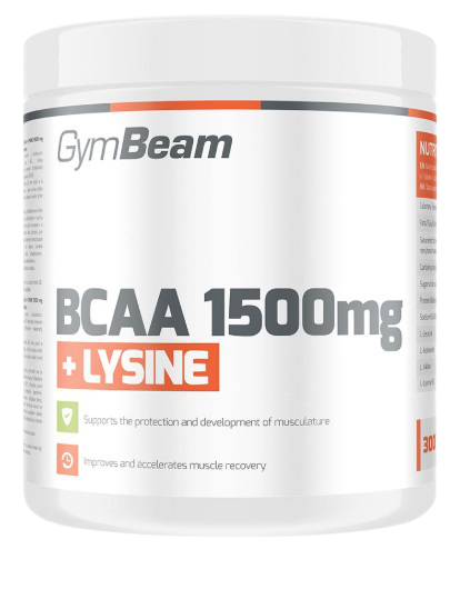 GYMBEAM BCAA 1500 + Lysin 300 tab unflavored 300 ks