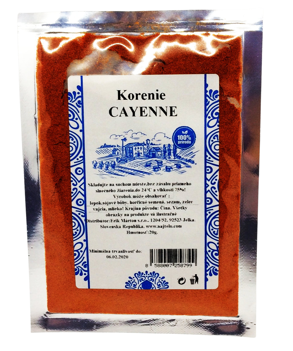 NAJTELO Kajenský pepř 20 g