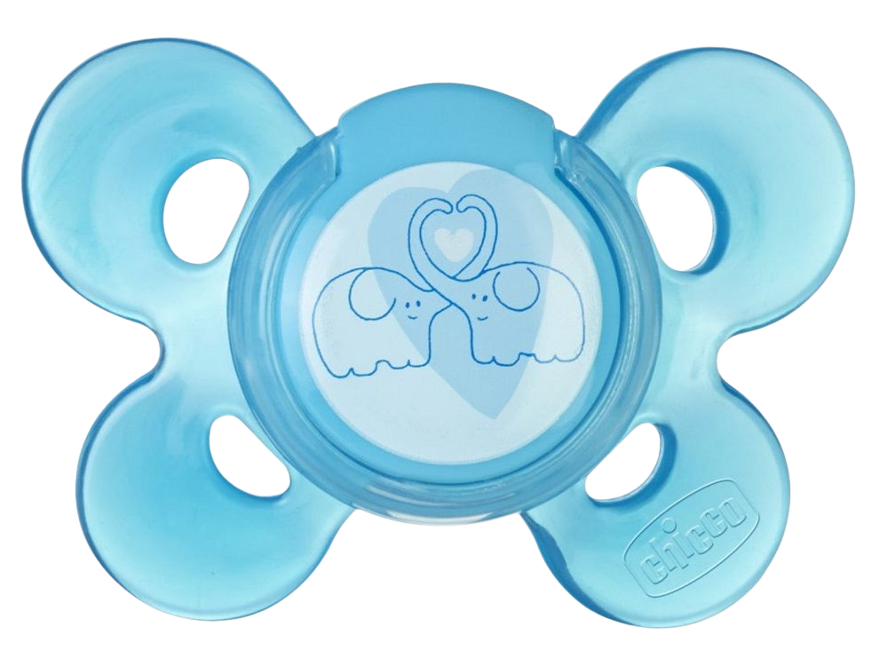 CHICCO Dudlík Physio Comfort silikonový 6-16m chlapec - méďa