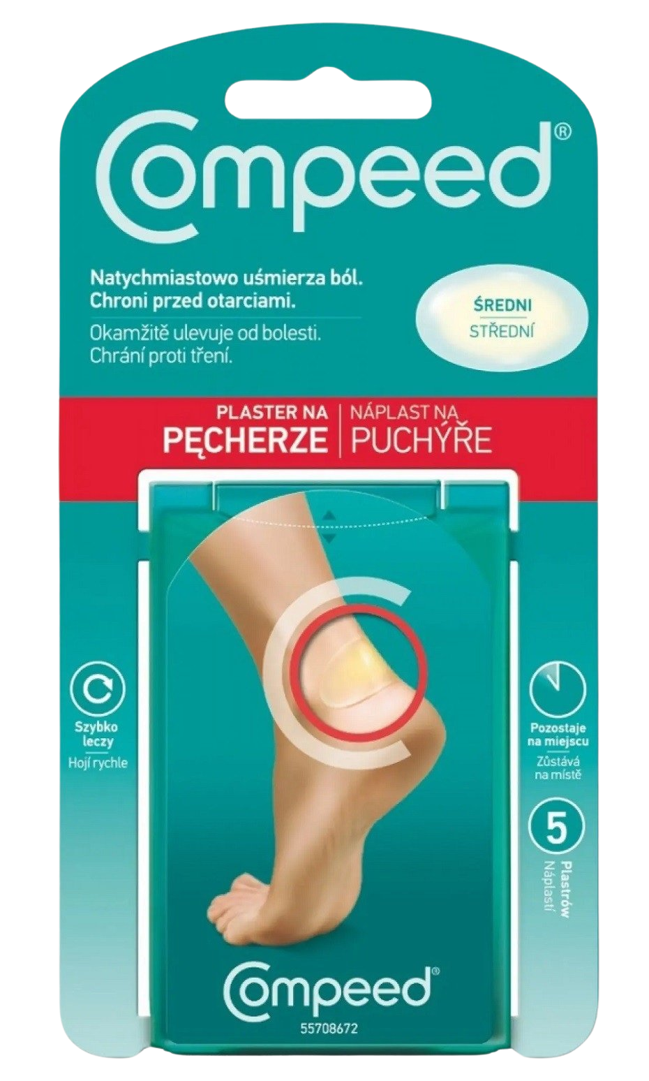 COMPEED Náplast na puchýře střední 10 ks