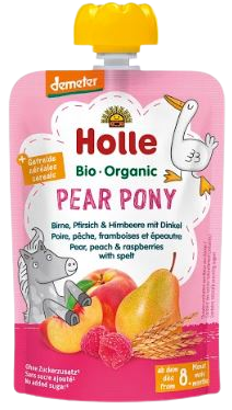 HOLLE Bio pyré - Blue bird- Hruška, jablko a borůvky s vločkami 100 g