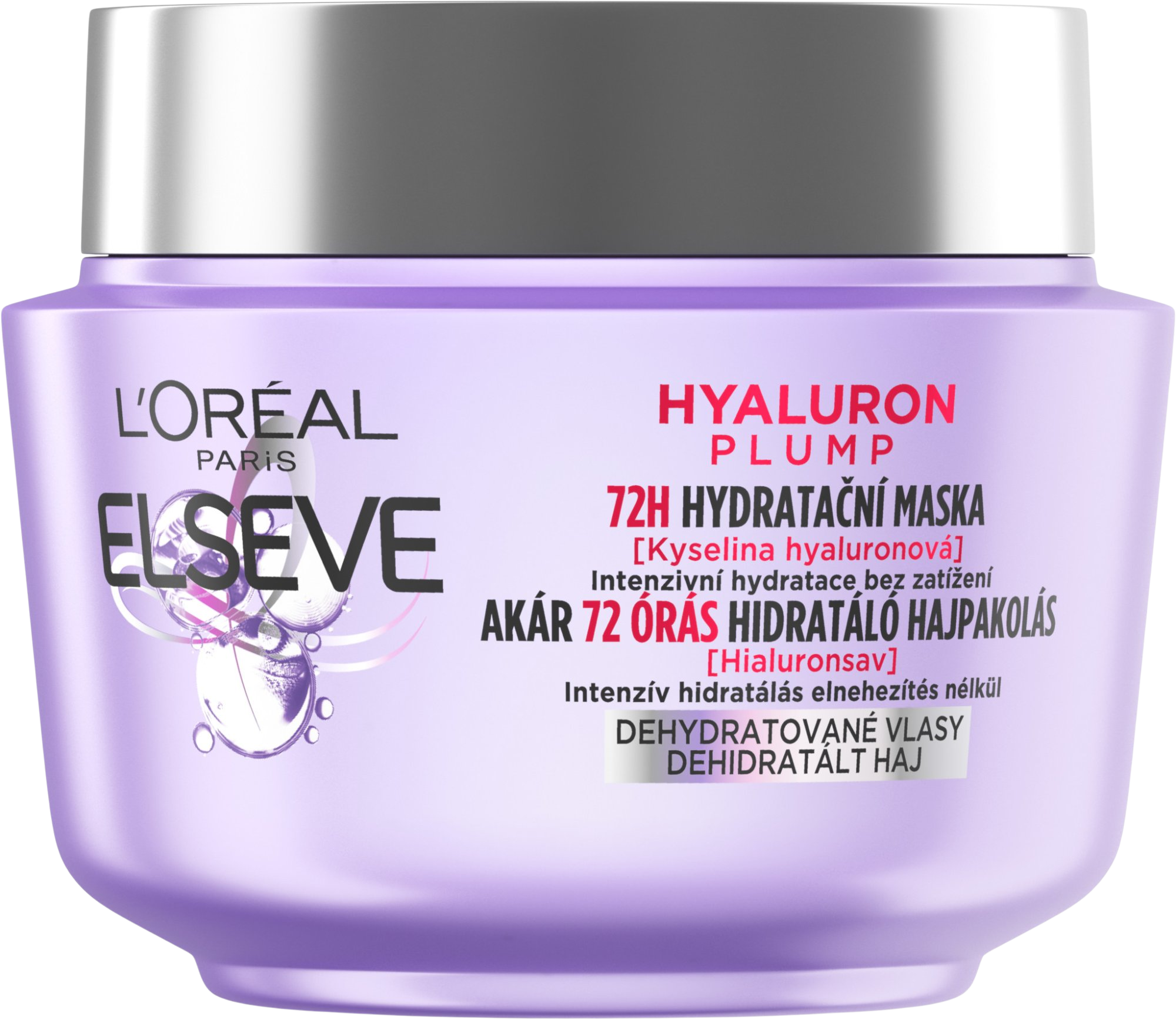 L'ORÉAL PARIS ELSEVE Elseve Hyaluron Plump 72H Hydratační maska s kyselinou hyaluronovou, 300 ml