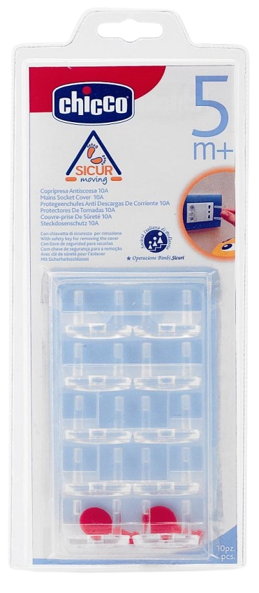 CHICCO Ochrana elektrických zásuvek, 10 ks