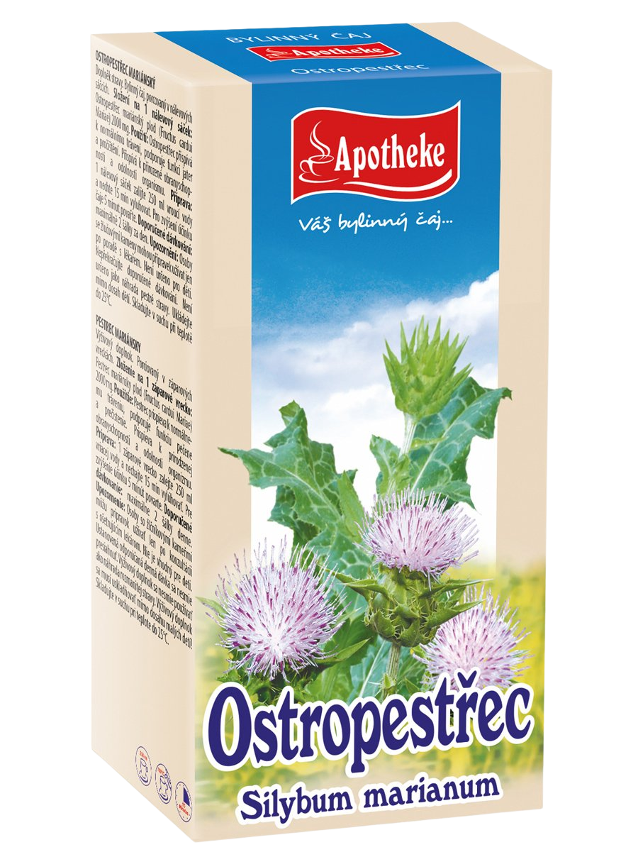 APOTHEKE Ostropestřec mariánský čaj sáčky 20 ks