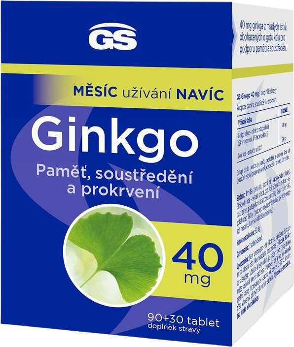 GS Ginkgo 40mg 90 + 30 tablet