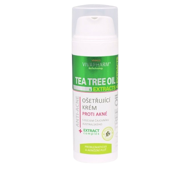 VIVACO Pleťový ošetřující krém s Tea Tree Oil 50 ml