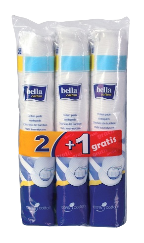 Bella Cotton Kosmetické tampóny 2+1 zdarma 80 ks