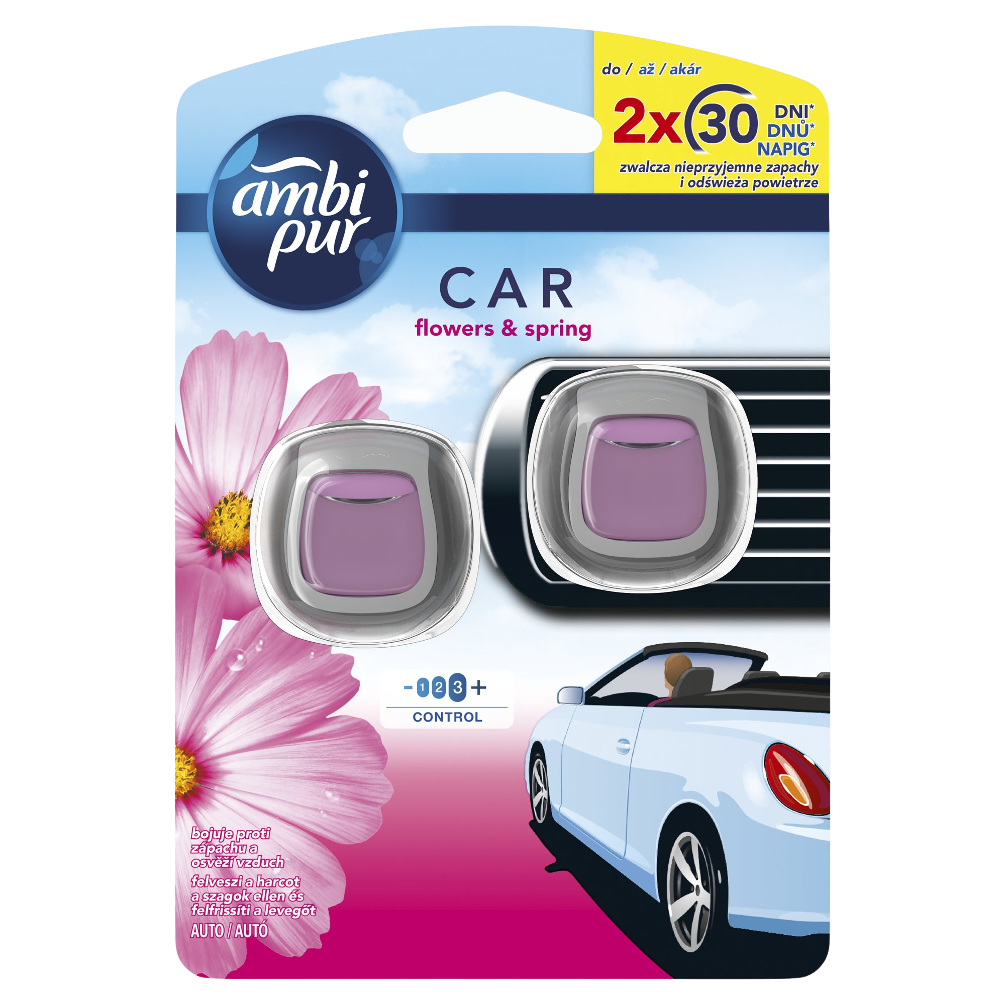 AMBIPUR Car Jaguar Flowers & Spring 2 x 2 ml