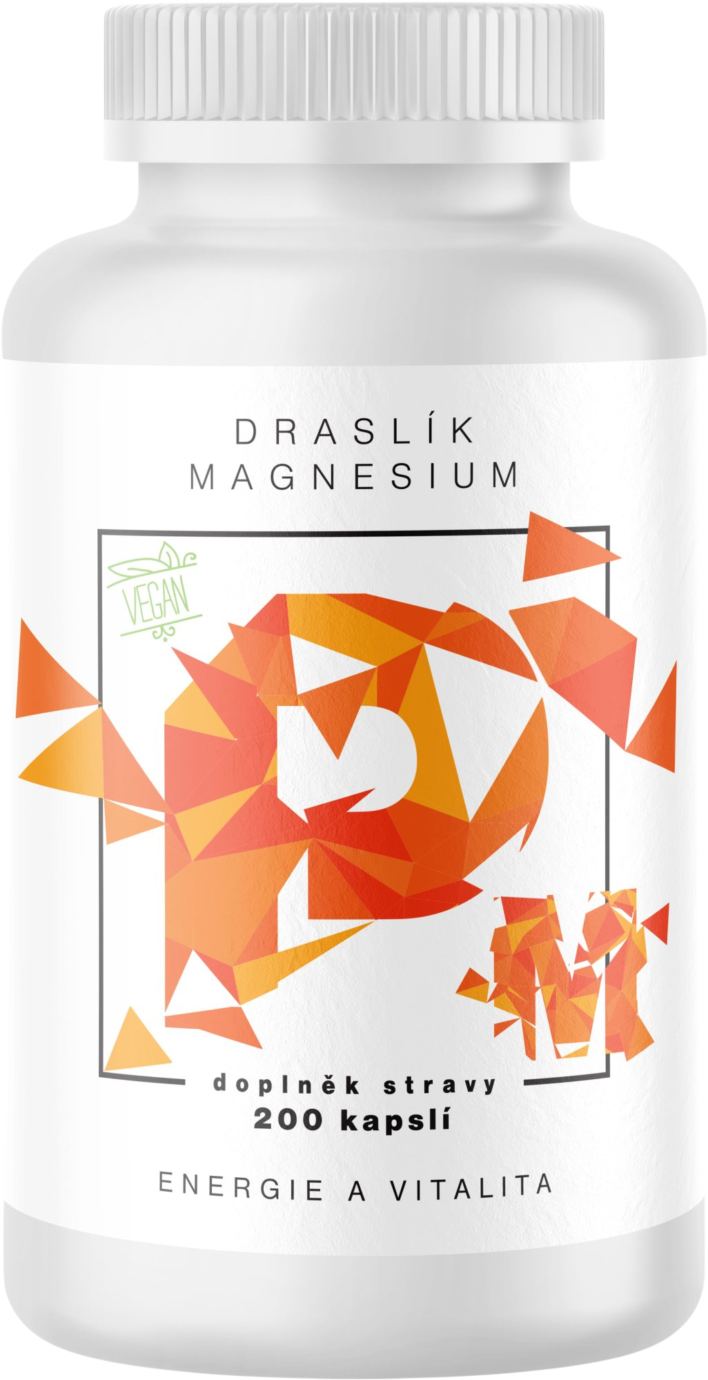 BRAINMAX Draslík Magnesium, Draslík citrát + Hořčík malát, rostlinných 200 kapslí