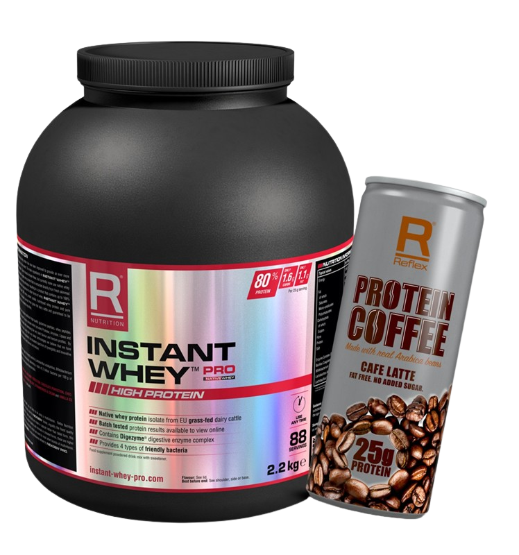 REFLEX NUTRITION Instant Whey PRO 2,2kg čokoláda oříšek + Protein Coffee 250ml ZDARMA