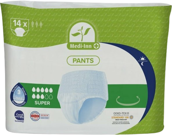 MEDI-INN Inkontinenční kalhotky Super 8 kapek, velikost S, 14 ks