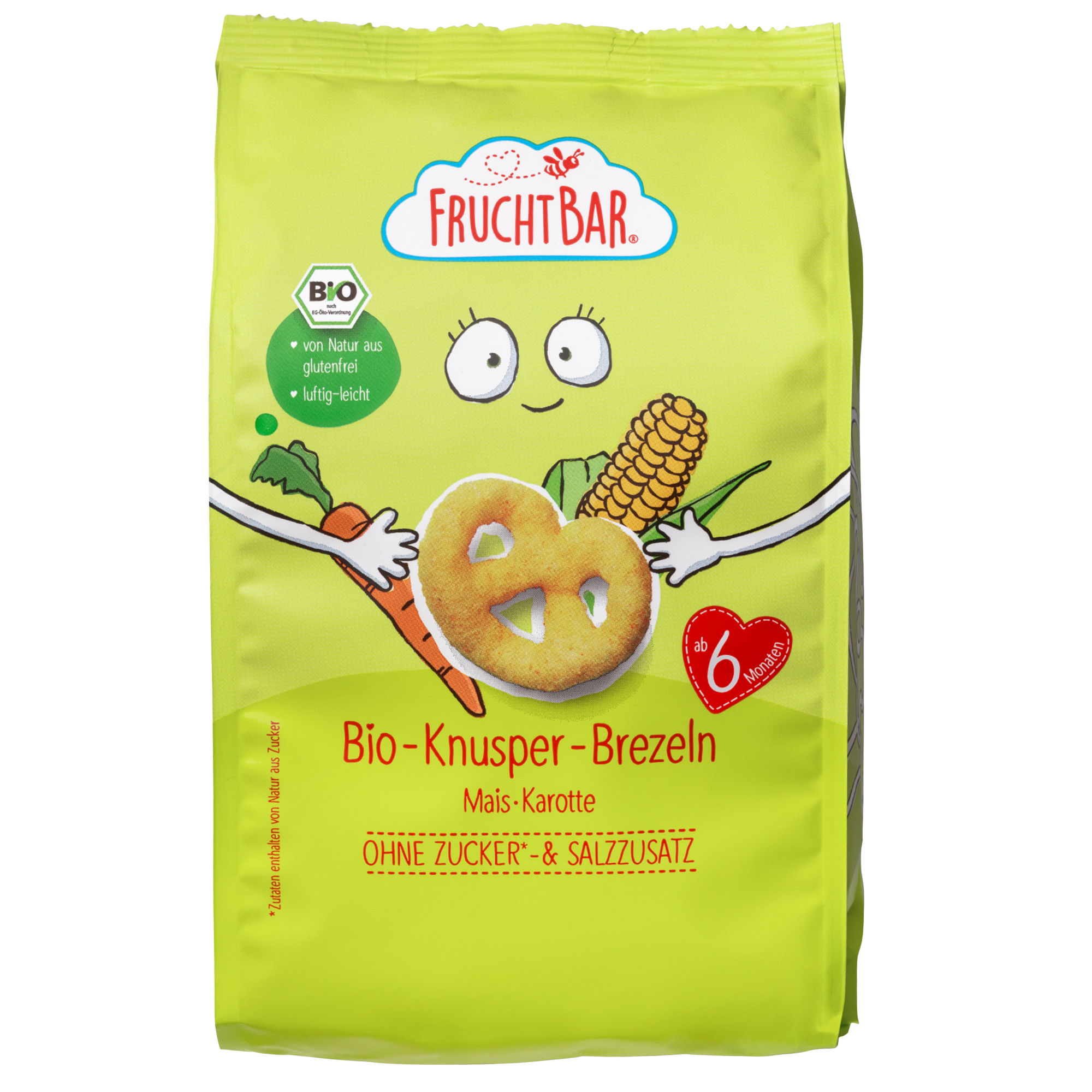 FRUCHTBAR BIO Preclíky s kukuřicí a mrkví 25 g