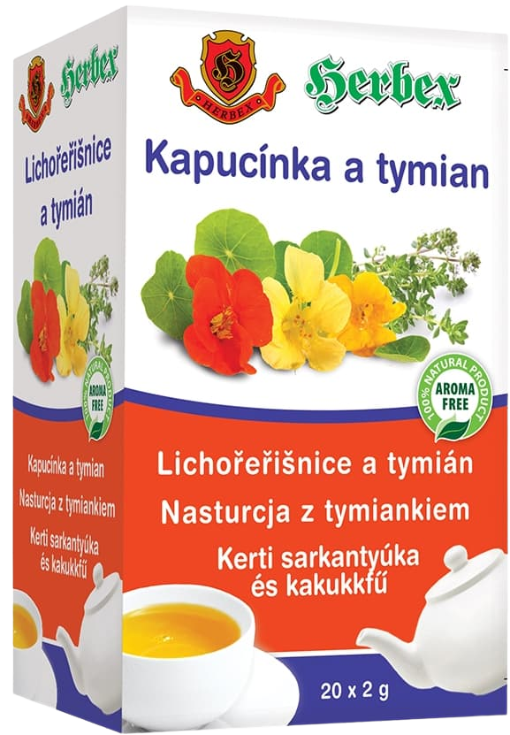 HERBEX Lichořeřišnice a tymián 20 x 2 g