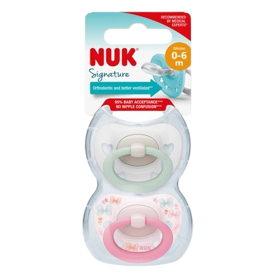 NUK Dudlík Signature 0-6m 2 ks