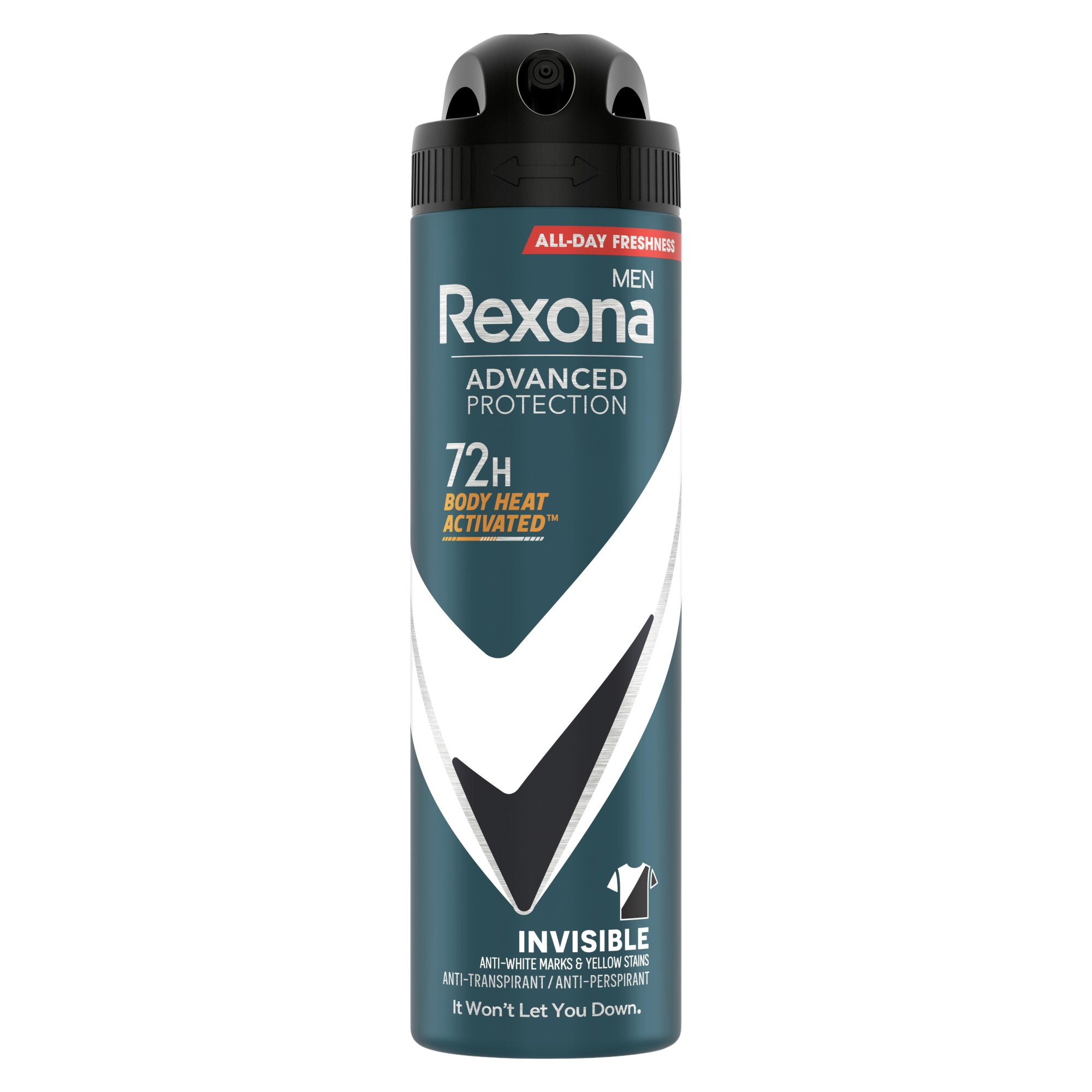 REXONA MEN Invisible Black + White Antiperspirant sprej 150 ml