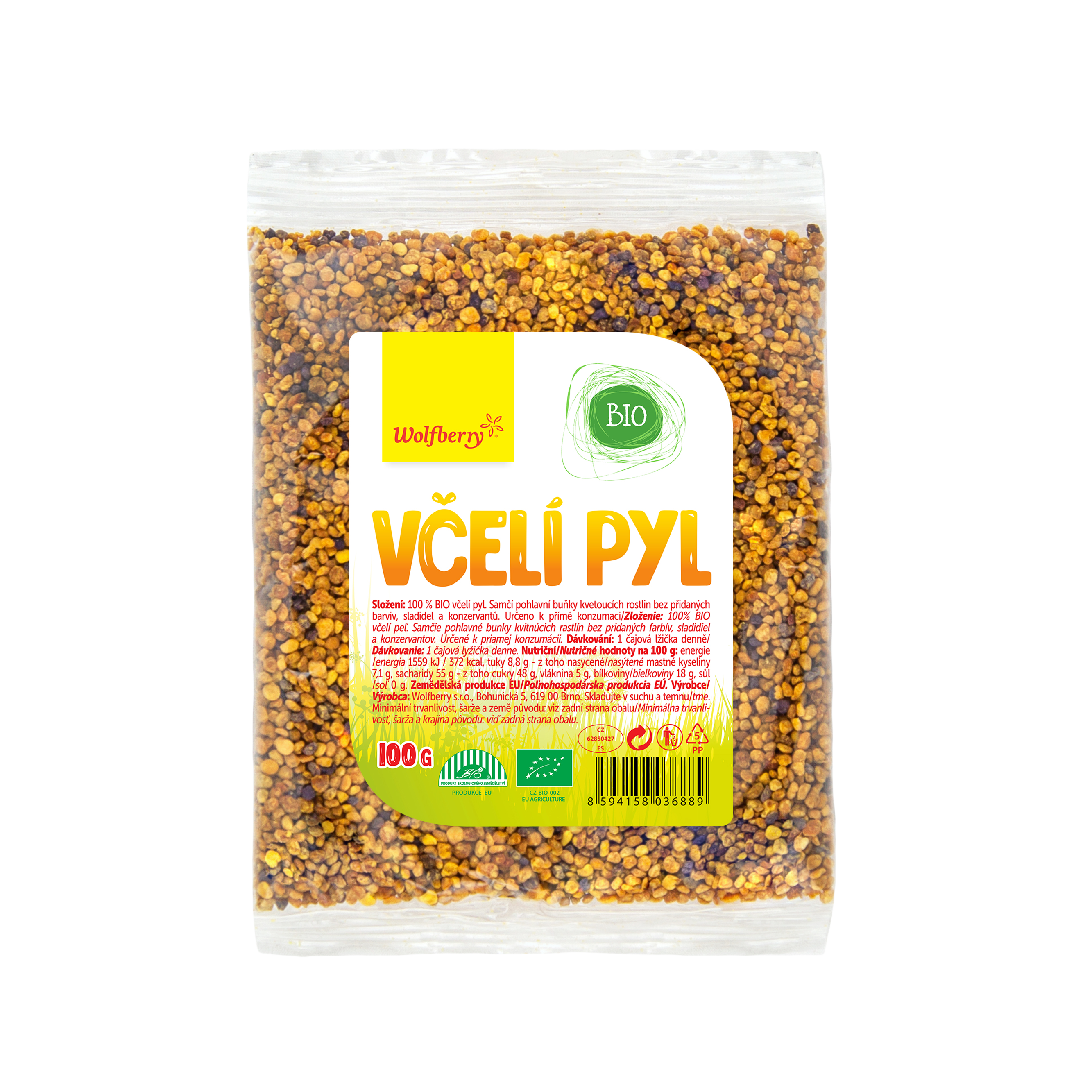 WOLFBERRY Včelí pyl BIO 100 g