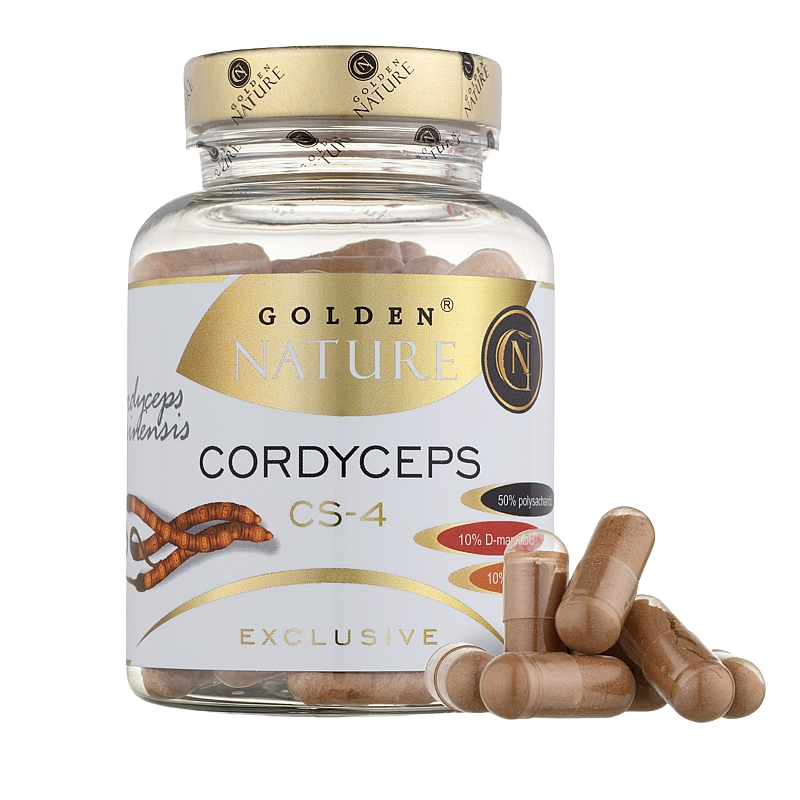 GOLDEN NATURE Exclusive Cordyceps sinensis CS-4 50% polysacharidů 100 kapslí