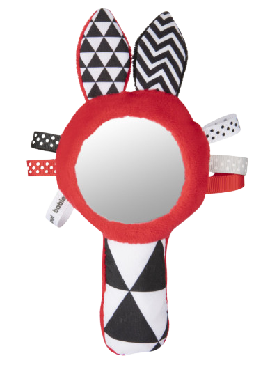 CANPOL BABIES Kontrastní pískací činka se zrcátkem