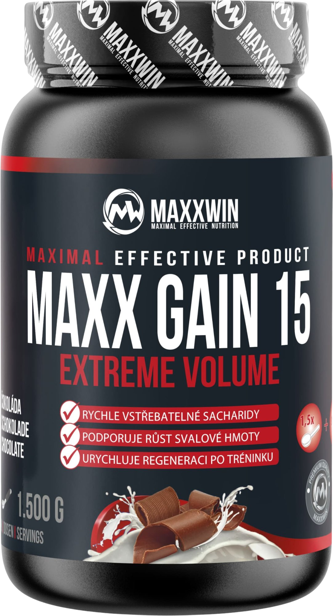 Fotografie Maxxwin Maxx gain 15 čokoláda 1500 g