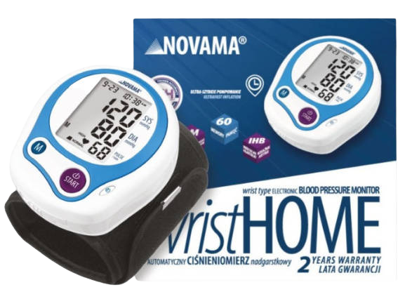 NOVAMA WRIST HOME Zápěstní tlakoměr s IHB a ESH