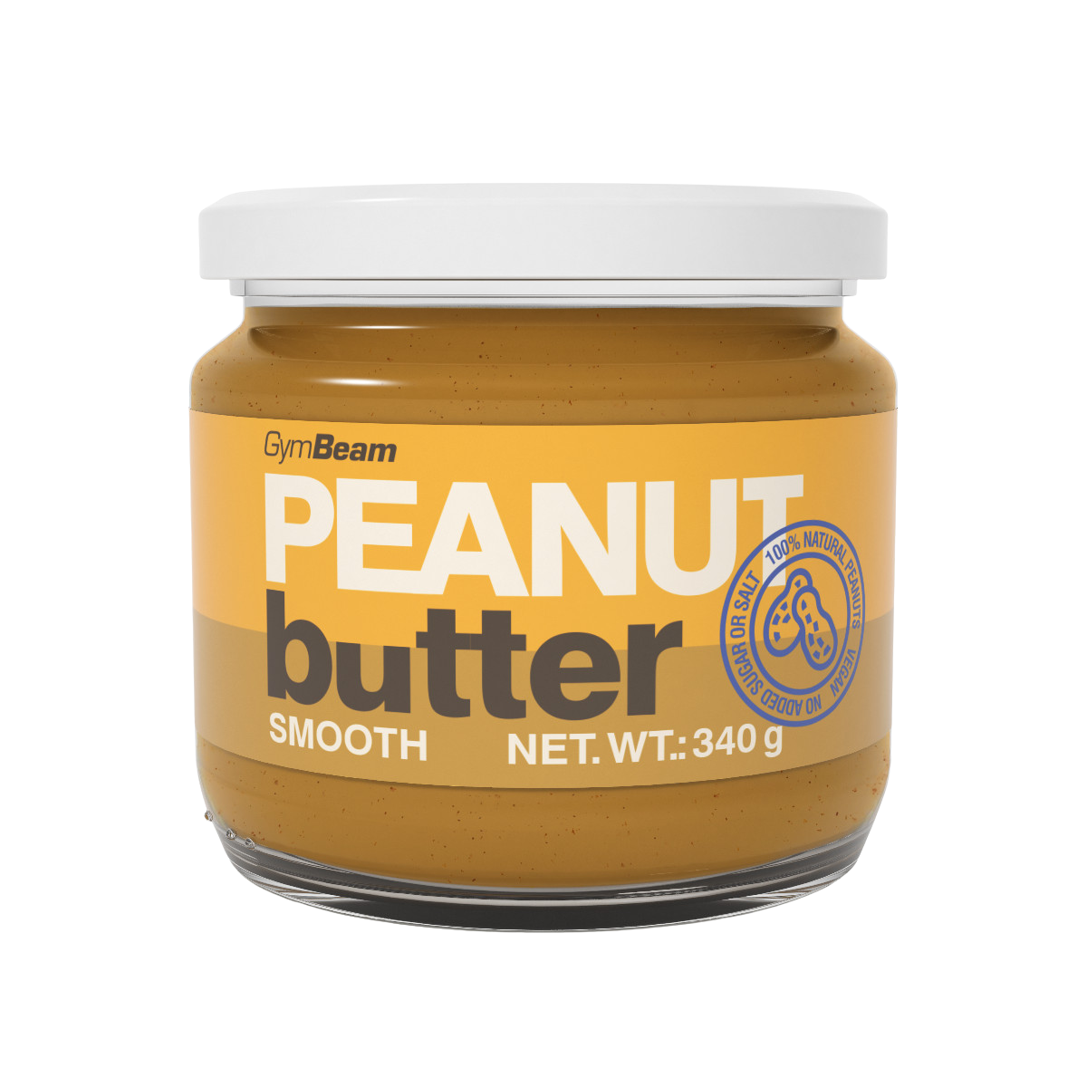 GYMBEAM 100% Arašídové máslo smooth - 340 g