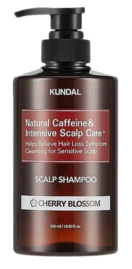 KUNDAL Natural Caffeine&Intensive Scalp care+ šampon proti vypadávání vlasů s kofeinem 500 ml