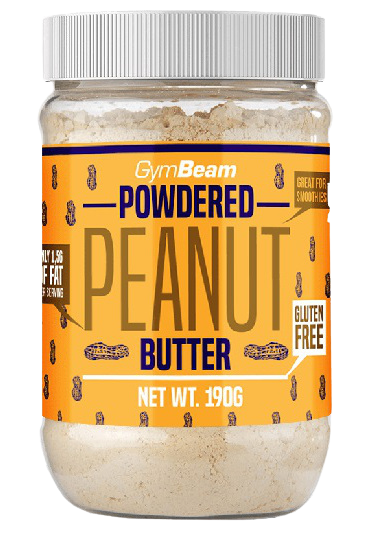 Fotografie GymBeam Powdered Peanut Butter unflavored - 191 g