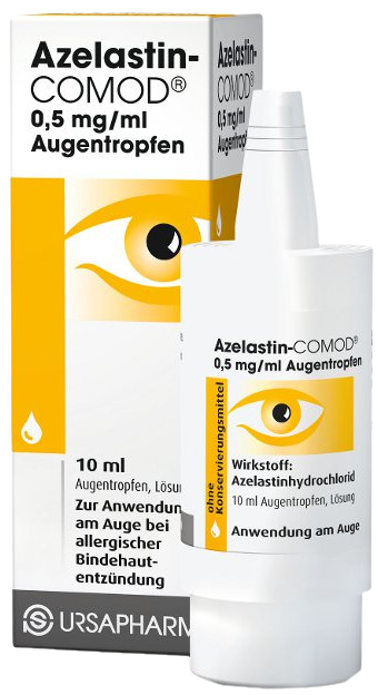 AZELASTIN Comod 0.5 mg/ml oční kapky, roztok 10 ml
