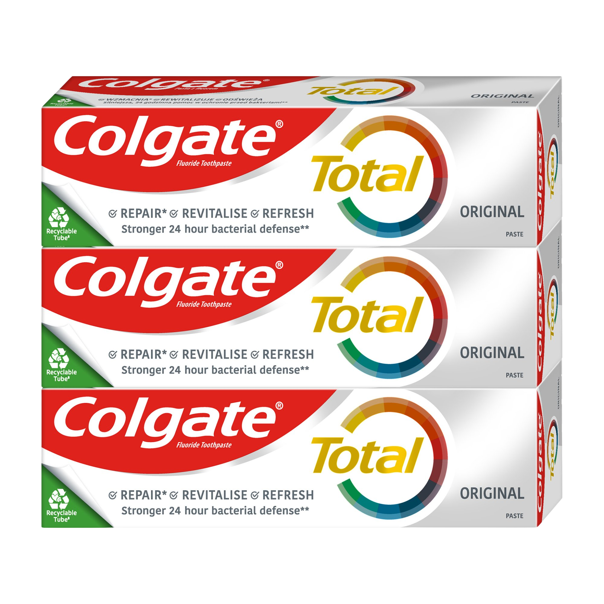COLGATE Total Original zubní pasta 3 x 75 ml