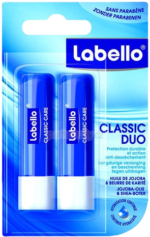 LABELLO CLASSIC tyčinka na rty duopack 2 x 4.8 g
