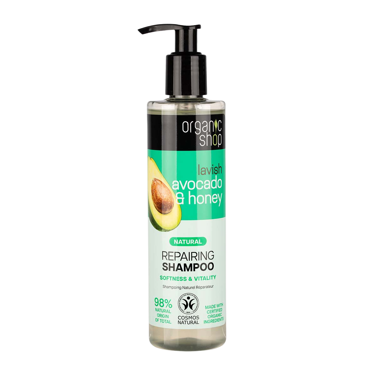 ORGANIC SHOP Obnovujúci šampón Avokádo a Med 280 ml