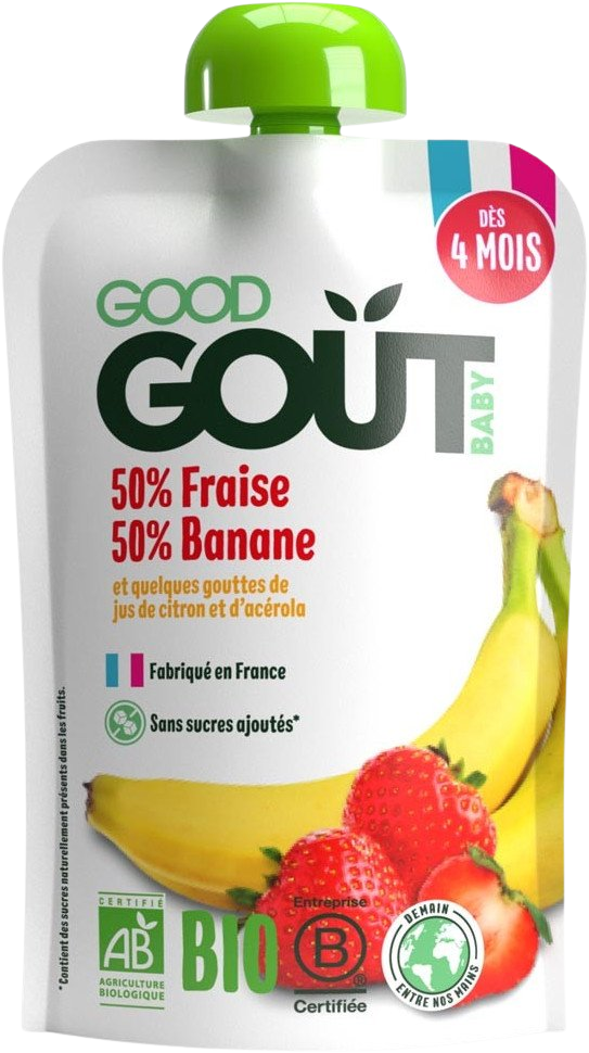 Good Goût BIO Jahoda s banánem 120 g