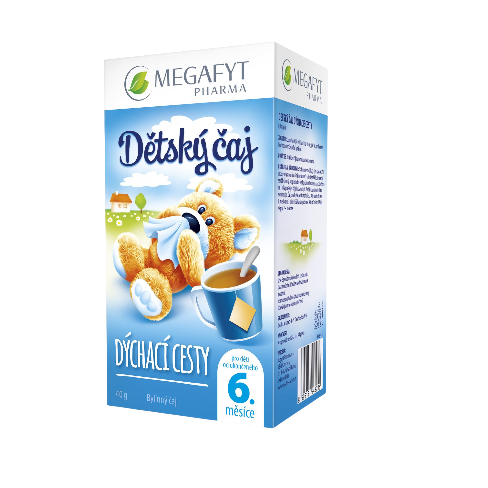 MEGAFYT Dětský bylinný čaj Dýchací cesty 20 x 2 g