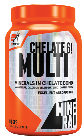 EXTRIFIT Multi Mineral Chelate 6!, 90 kapslí