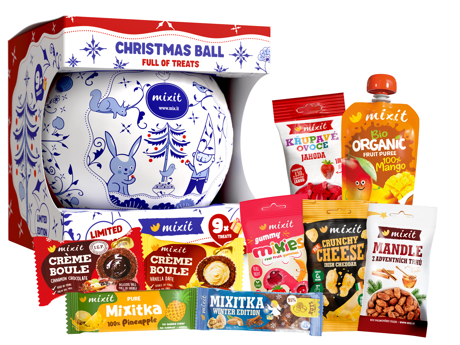 MIXIT Vánoční koule plná dobrot 353 g