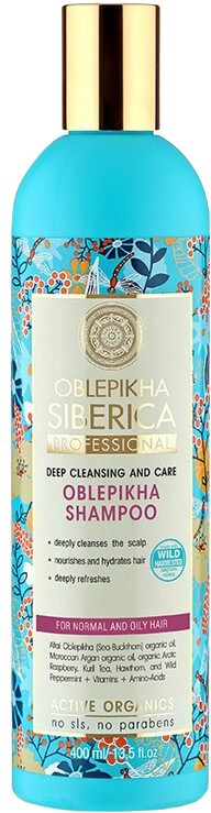 Natura Siberica Rakytníkový šampon pro normální a mastné vlasy 400 ml