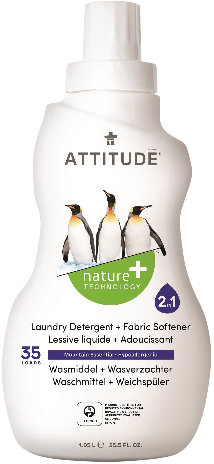 ATTITUDE Prací gel a aviváž Mountain Essentials 1.05 l