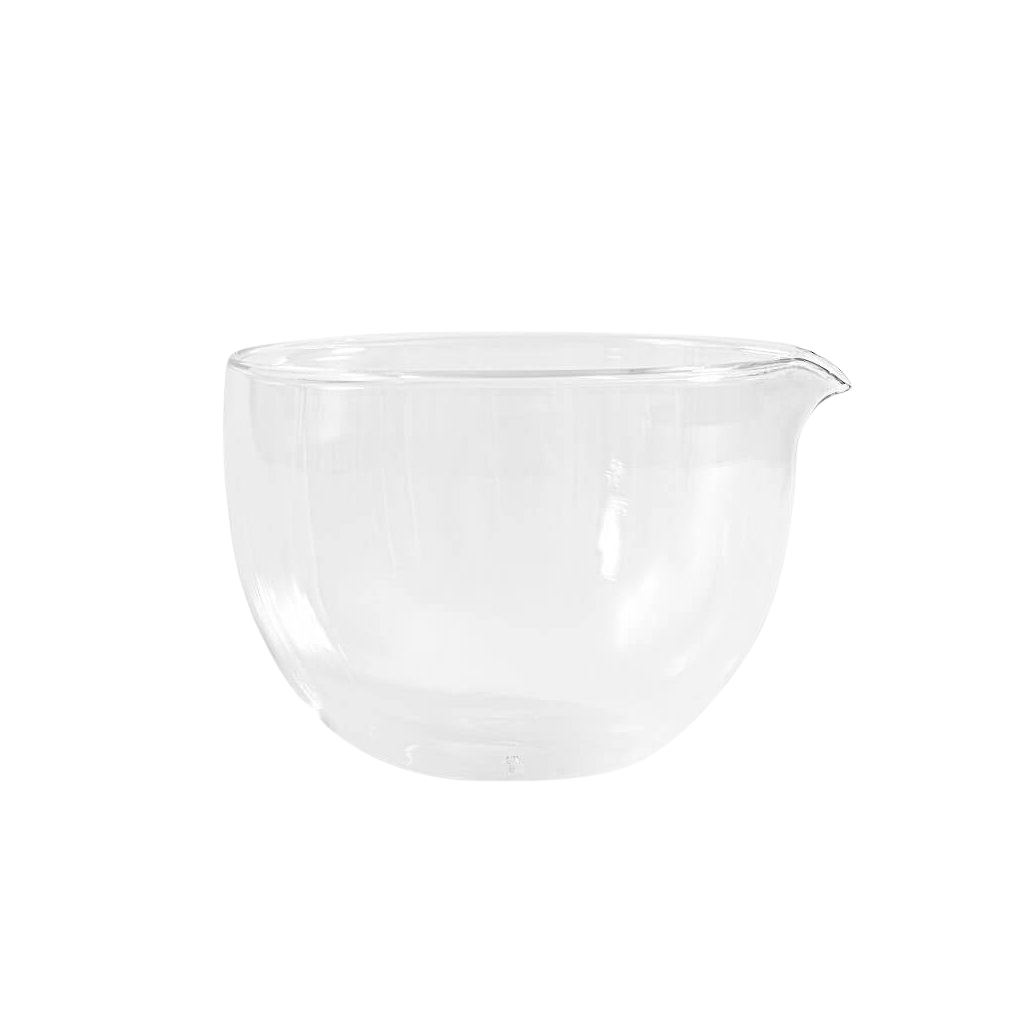 Fotografie MOYA Skleněná miska s dvojitým sklem na matcha s výlevkou