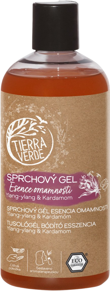 TIERRA VERDE Sprchový gel Esence omamnosti Ylang-ylang & Kardamom 500 ml