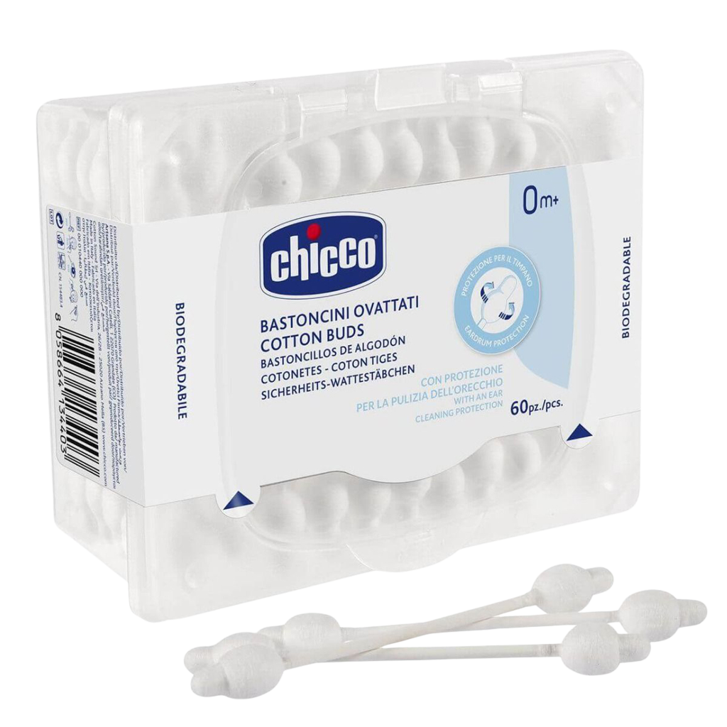 CHICCO Tyčinky vatové anatomické 60 ks