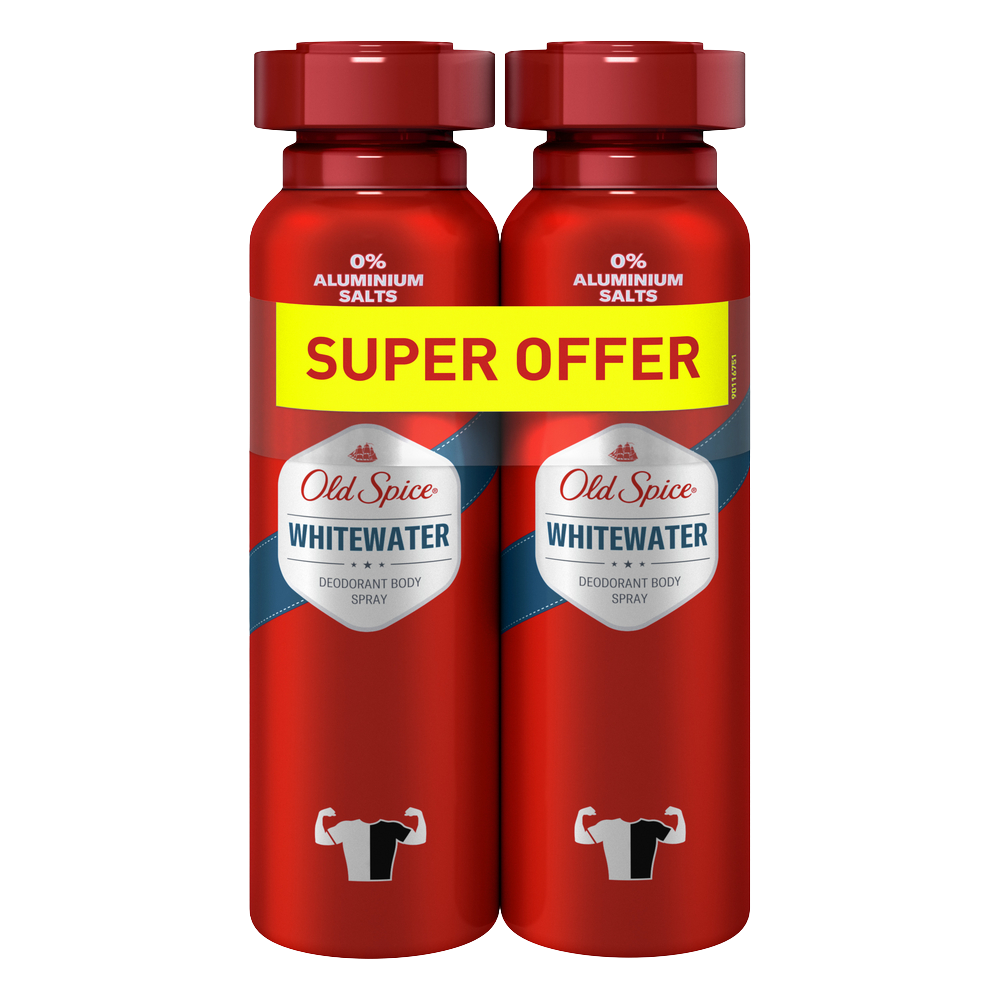 OLD SPICE deo sprej DUO WhiteWater se svěží vůní 2 x 150 ml