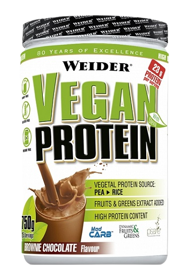 WEIDER , Vegan Protein, , Brownie Chocolate 750 g