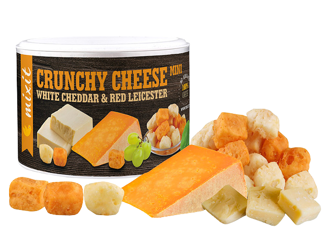 Mixit Křupavý sýr: White Cheddar & Red Leicester 70 g