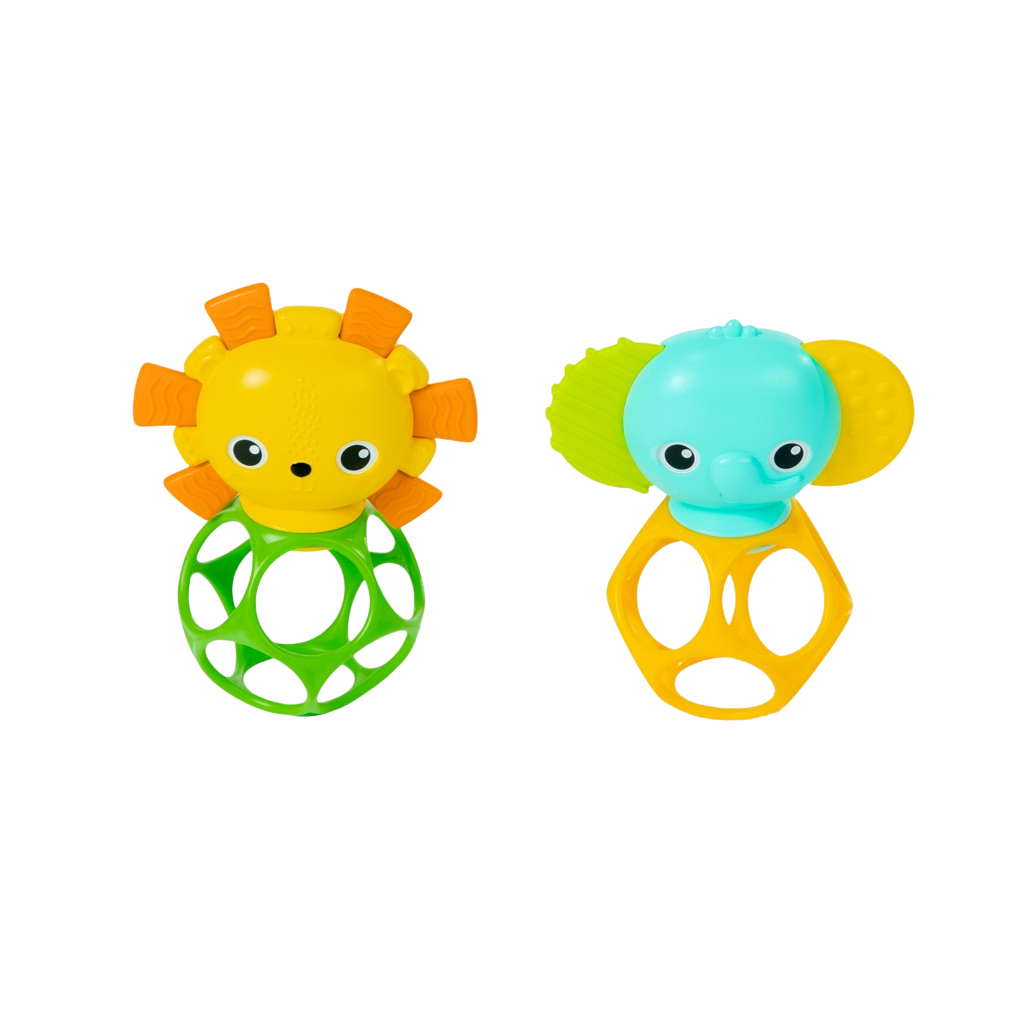 OBALL Hračka Kousátka Soother Pals™ Easy-Grasp, 3m+ 2 ks