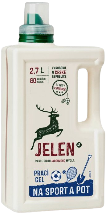 Jelen Prací gel na sport a pot, 60 dávek 2.7 l