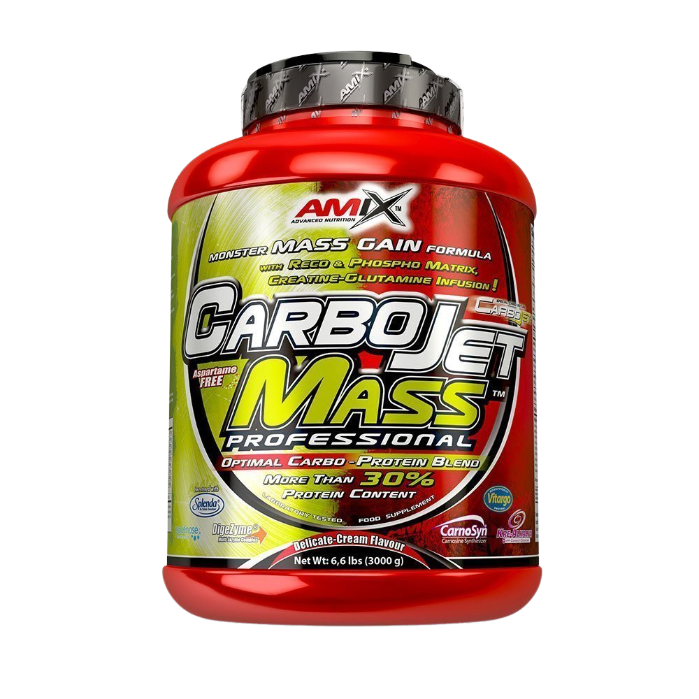 AMIX CarboJet Mass Pro 30, Strawberry-Banana 3000 g