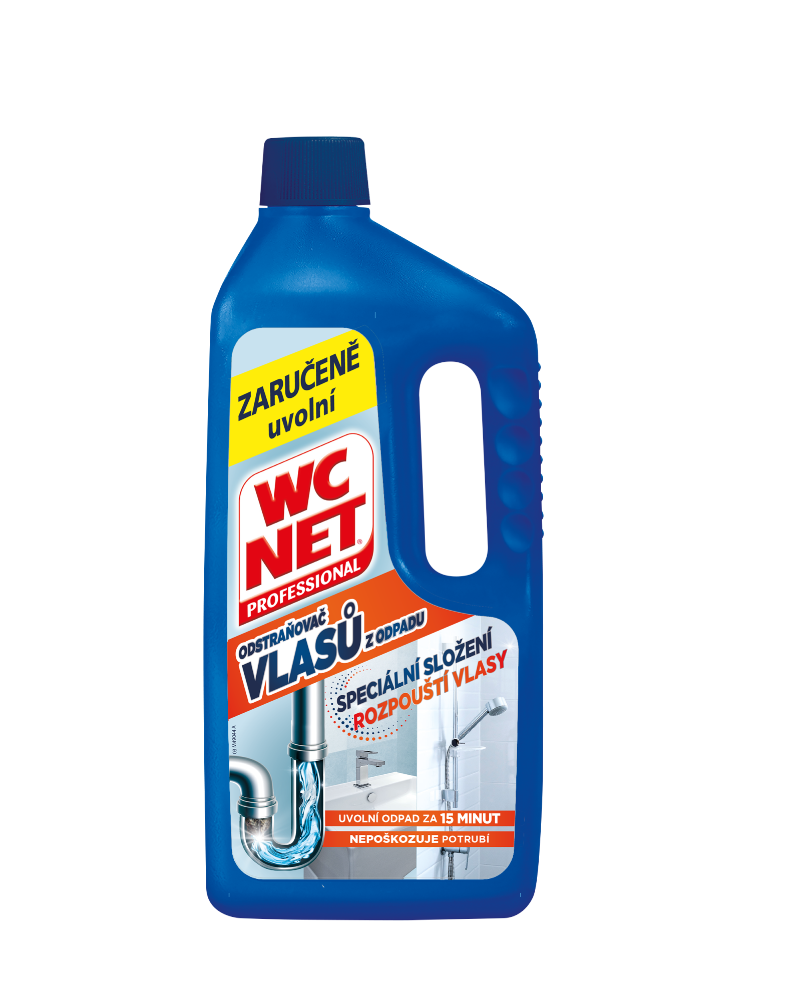 WC NET Hair gel odstraňovač vlasů z odpadu 1000 ml