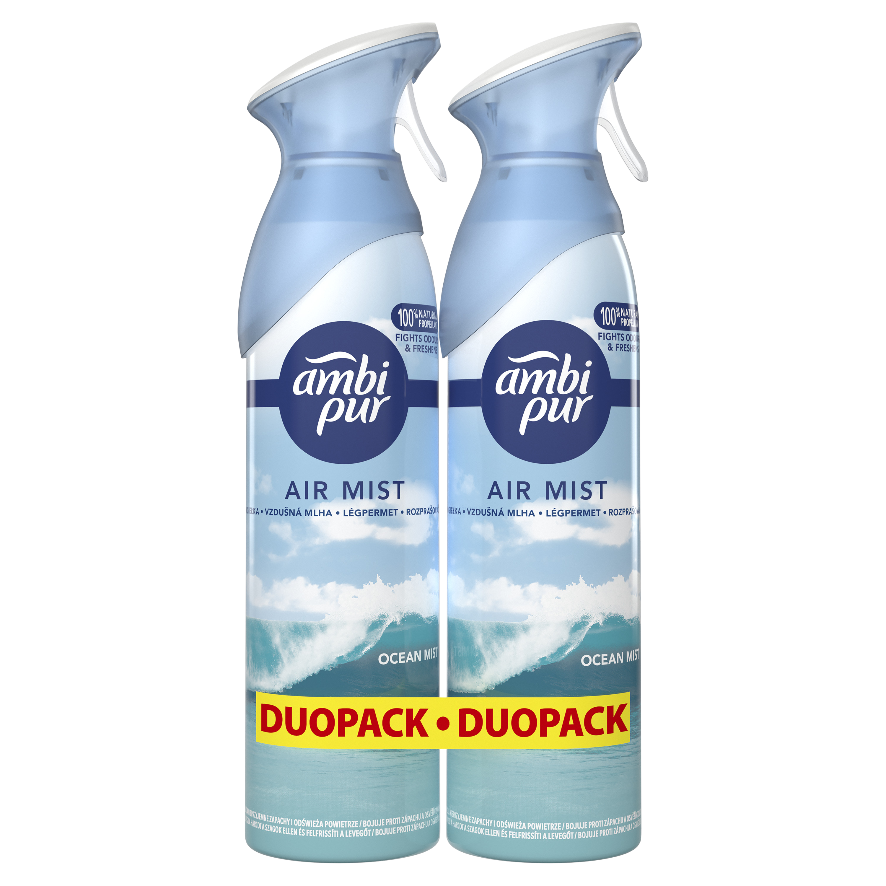 AMBIPUR Ocean Mist Osvěžovač vzduchu ve spreji 2 x 185 ml