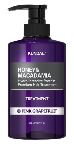 KUNDAL Honey&Macadamia Treatment - hydrointenzivní proteinová kůra na vlasy s grapefruitem 500 ml
